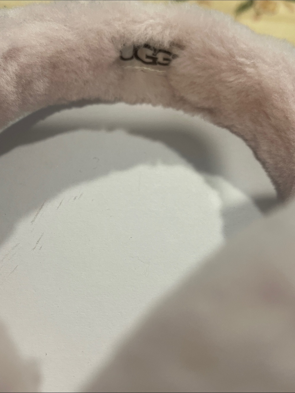 Worn 1x UGG boxed Pink plush shearling Earmuffs. - Picture 5 of 8
